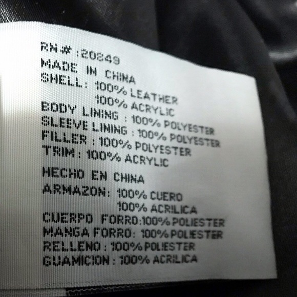 Azzure Leather Faux Fur & Leather Bomber Jacket - Picture 6 of 9